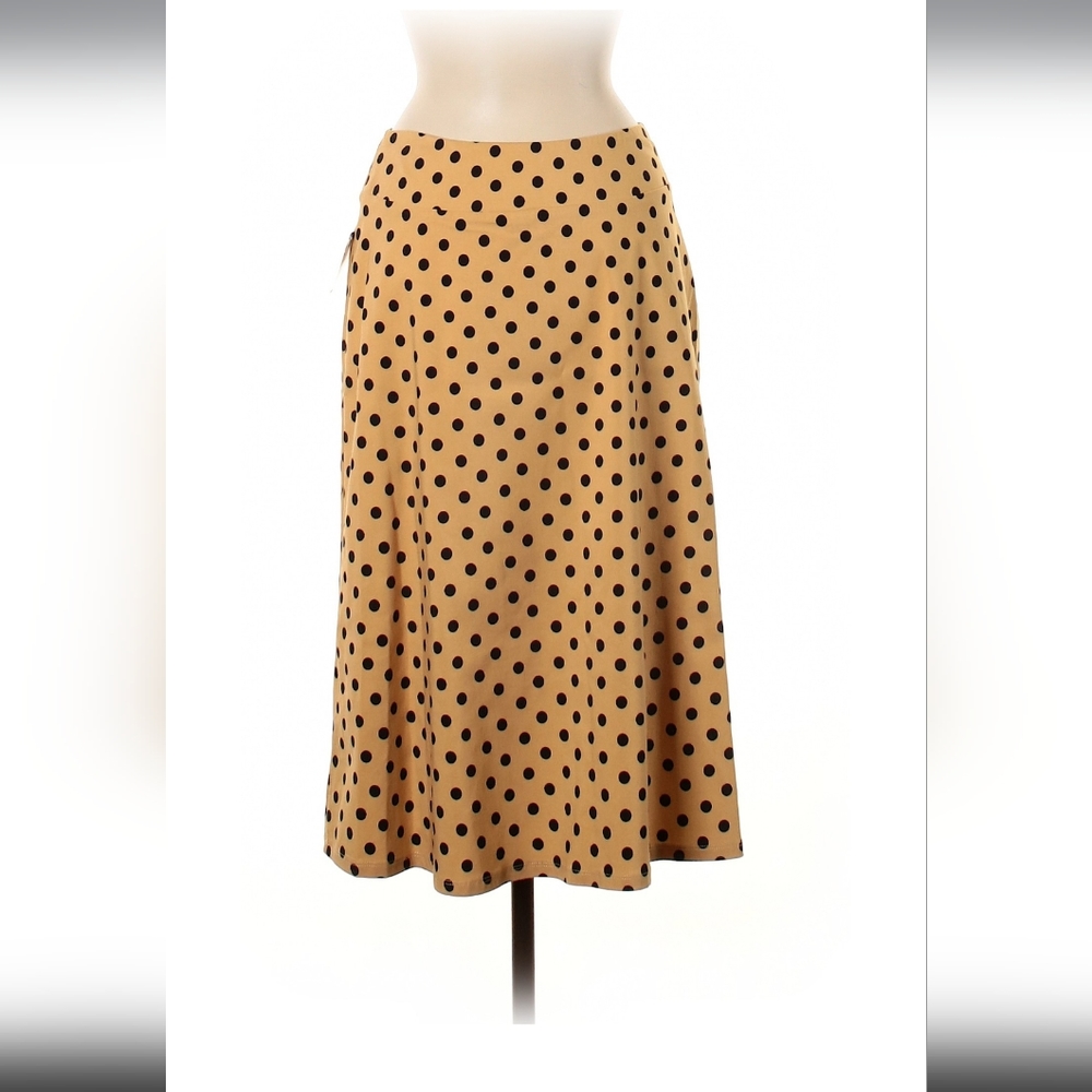 Yellow midi skirt